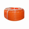 Труба ПНД гофрир. легкая, с зондом диам. 16 мм, цвет оранжевый, Экопласт - 20116-OR