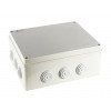Коробка разветвительная HF (без галогена), 300х250х120, 12 вых., IP65 JBS300, цвет серый, Экопласт - 44030HF