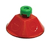 Купол 45 гр. для потолочной коробки под заливки в бетон (серия для монолитного строительства) с колпачком (красный), Экопласт - 44606