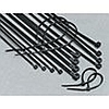 Кабельные стяжки 100, цвет ЧЕРНЫЙ, 100 x 2,5 мм, упаковка 100 шт., Экопласт - 45100BL