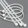 Хомуты для стяжки кабеля нейлоновые БЕЛЫЕ 3,5 х 250 мм, упаковка 100 шт., Экопласт - 45250