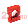 Крепеж раздвижной для труб аспирационной системы D24-34мм, (20шт) АБС, цвет красный, Экопласт - 49532-20