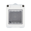 Коробка для о/п, герметичная с прозрачной, силиконовой панелью, 45х45 мм IP55 (серый) LK45 - 855003