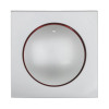 Накладка светорегулятора с красной круговой подсветкой (серебристый металлик) LK60 - 867203-1