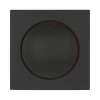 Накладка светорегулятора с красной круговой подсветкой (черный бархат) LK60 - 867208-1