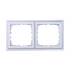 Рамка 2-постовая (двойная) цвет серебристый металлик, CLASSIC, 153х82х10 мм - 894203-1