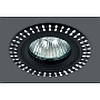Точечный светильник алюминиевые, диаметр 78 мм, высота 23 мм, Монтажное отверстие: 65 мм, Тип лампы: MR16, 50W, 12 В, GU5,3, Цвет: чёрный, черн.+алюмин. - DN-S-B-0351N