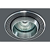 Точечный светильник алюминиевые, диаметр 78 мм, высота 30 мм, Монтажное отверстие: 65 мм, Тип лампы: MR16, 50W, 12 В, GU5,3, Цвет: чёрный, черн.+алюмин. - DN-S-B-1351N