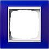 Рамка одинарная вставка белая Event Матовый синий, Gira System 55 EVENT - G0211399