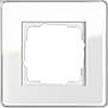Рамка одинарная GIRA Esprit белое стекло, Гира Эсприт - G0211512
