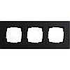 Рамка тройная GIRA Esprit алюминий черный, Гира Эсприт - G0213126