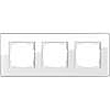 Рамка тройная GIRA Esprit белое стекло, Гира Эсприт - G0213512