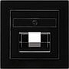 Накладка 50*50 мм для розеток UAE/IAE черный, Gira S-Color - G027047