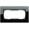 Рамка GIRA Esprit для комбинаций без перегородки черное стекло, Гира Эсприт - G1002505