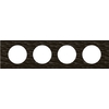 Рамка 4-ная, Corian черн. рельеф, Legrand Celiane 2 - LN-069024