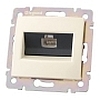 Розетка комп(RJ45) одинарная 6 кат UTP Legrand Valena Крем - LN-774146