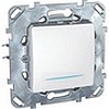 Одноклавишный выключатель (сх.1) с инд. ламп белый, механизмы Unica Schneider - SCMGU5.201.18NZD