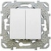 Двухклавишный выключатель (сх.5) белый, механизмы Unica Schneider - SCMGU5.211.18ZD