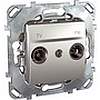 Tv/fm розетка оконечная алюм, механизмы Unica Schneider - SCMGU5.452.30ZD
