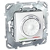 Электронный термостат 8а (от+5 до +30 град), цв. белый, механизмы Unica Schneider - SCMGU5.501.18ZD