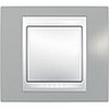 Рамка, одинарная хамелеон серый/ белый, Unica Хамелеон - SCMGU6.002.865