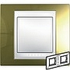 Рамка двойная золото бел вставка, Unica Хамелеон - SCMGU66.004.804