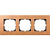 Рамка деревянная 3-местная бук, Merten M-Elegance - SCMTN4053-3470
