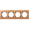 Рамка деревянная 4-местная бук, Merten M-Elegance - SCMTN4054-3470