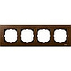 Рамка деревянная 4-местная орех, Merten M-Elegance - SCMTN4054-3473