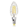 Лампа светодиодная витая свеча 4W (ЛН 40Вт) Е14 2800К Серия CRYSTAL. - VG1-CC1E14warm4W-F