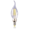 Лампа светодиодная свеча на ветру 4W (ЛН 40Вт) Е14 2800К Серия CRYSTAL. - VG1-CW1E14warm4W-F