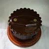 Распаячная коробка керамическая, коричневая глазурь, с тёмной подложкой, для наружной ретро проводки., Цион - Z24-35
