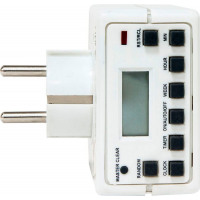 Розетка с таймером Feron TM21 недельная электронная мощность 3500W/16A в каталоге электрики 220.ru, артикул 23215