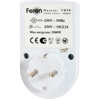 Розетка с таймером Feron TM50 суточная мощность 3500W/16A в каталоге электрики 220.ru, артикул 23238