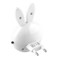 Светильник ночник Feron FN1168 1W 220V, белый в каталоге электрики 220.ru, артикул 23350
