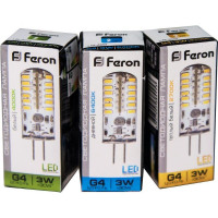 Лампа светодиодная Feron LB-422 G4 3W 12V  4000K в каталоге электрики 220.ru, артикул 25532