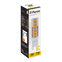 Лампа светодиодная Feron LB-433 G9 7W 175-265V 2700K в каталоге электрики 220.ru, артикул 25766