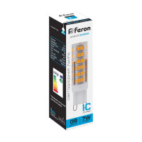 Лампа светодиодная Feron LB-433 G9 7W 175-265V 6400K в каталоге электрики 220.ru, артикул 25768