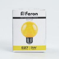 Лампа светодиодная Feron LB-371 Шар E27 3W 230V желтый в каталоге электрики 220.ru, артикул 25904