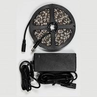 Светодиодная LED лента Feron LS606, 60SMD(5050)/m 14.4W/m 12V 3m RGB с адаптером с вилкой, контроллером с пультом в комплекте в каталоге электрики 220.ru, артикул 27722