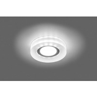 Светильник встраиваемый с белой LED подсветкой Feron CD8080 потолочный MR16 G5.3 белый матовый в каталоге электрики 220.ru, артикул 29707