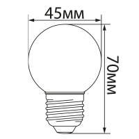 Лампа светодиодная Feron LB-37 Шарик матовый E27 1W 230V RGB быстрая смена цвета в каталоге электрики 220.ru, артикул 38126
