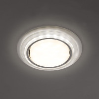 Светильник встраиваемый с белой LED подсветкой Feron CD5023 потолочный GX53 без лампы, матовый в каталоге электрики 220.ru, артикул 40522