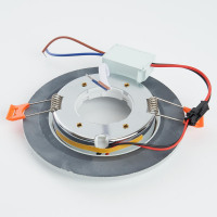 Светильник встраиваемый с белой LED подсветкой Feron CD5023 потолочный GX53 без лампы, матовый в каталоге электрики 220.ru, артикул 40522