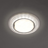 Светильник встраиваемый с белой LED подсветкой Feron CD5023 потолочный GX53 без лампы, матовый в каталоге электрики 220.ru, артикул 40522