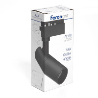 Светодиодный светильник Feron.ONE AL140 трековый однофазный на шинопровод 14W 4000K 35 градусов черный в каталоге электрики 220.ru, артикул 41610