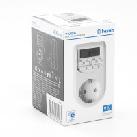 Розетка с таймером Feron TM26 недельная электронная мощность 2300W/10A в каталоге электрики 220.ru, артикул 41815