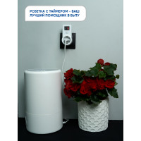 Розетка с таймером Feron TM61 обратного отсчета электронная мощность 2300W/10A в каталоге электрики 220.ru, артикул 41816