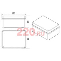 Коробка разветвительная без сальников 120х80х50, 6 вых., IP56 BJB120, цвет серый, Экопласт в каталоге электрики 220.ru, артикул 44058