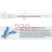 Кабельные стяжки 110 с монтажным отверстием, цвет БЕЛЫЙ, 110 x 3,5 мм, упаковка 100 шт., Экопласт в каталоге электрики 220.ru, артикул 45109